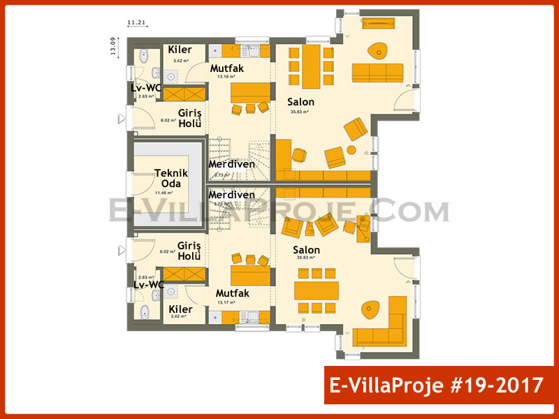 Ev Villa Proje #19 – 2017 Ev Villa Projesi Model Detayları