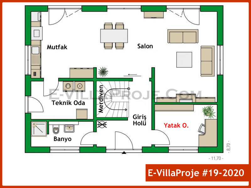 Ev Villa Proje #19 – 2020 Ev Villa Projesi Model Detayları