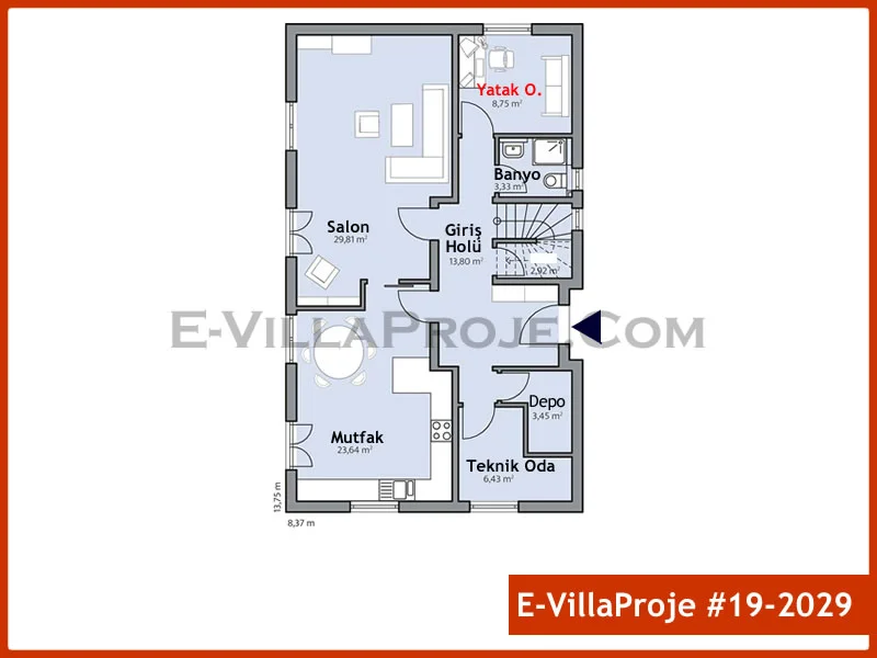 Ev Villa Proje #19 – 2029 Ev Villa Projesi Model Detayları