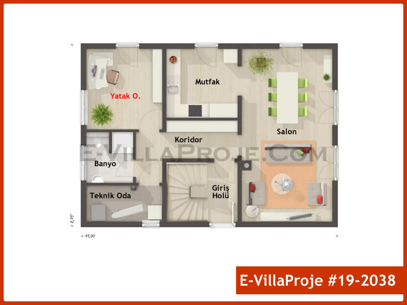 Ev Villa Proje #19 – 2038 Ev Villa Projesi Model Detayları