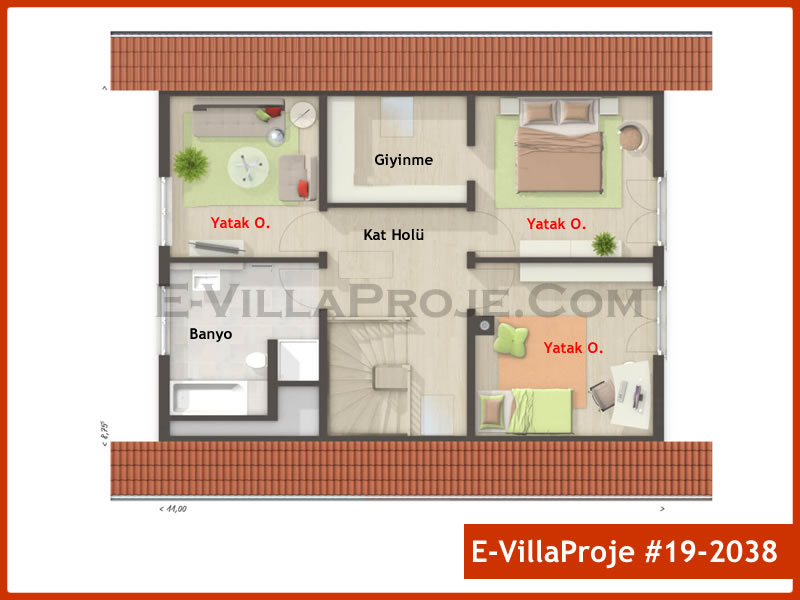 Ev Villa Proje #19 – 2038 Ev Villa Projesi Model Detayları