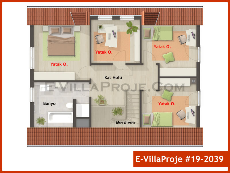 Ev Villa Proje #19 – 2039 Ev Villa Projesi Model Detayları