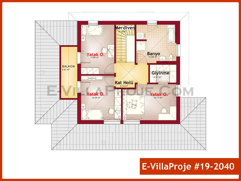 Ev Villa Proje #19 – 2040 Ev Villa Projesi Model Detayları