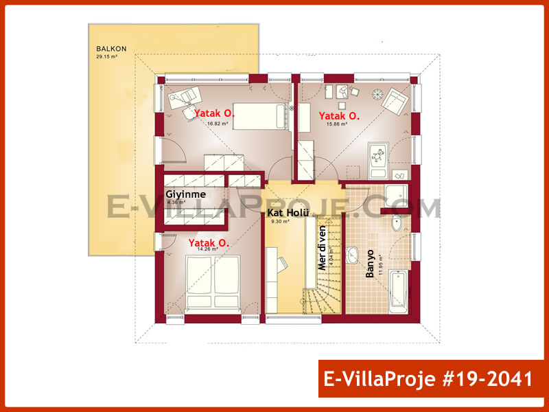 Ev Villa Proje #19 – 2041 Ev Villa Projesi Model Detayları