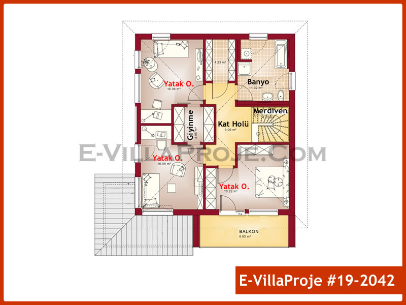 Ev Villa Proje #19 – 2042 Ev Villa Projesi Model Detayları