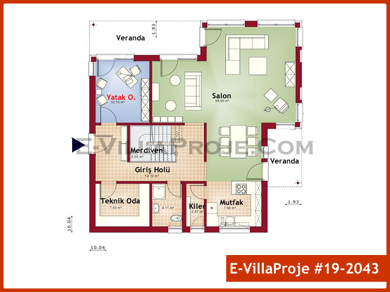 Ev Villa Proje #19 – 2043 Ev Villa Projesi Model Detayları