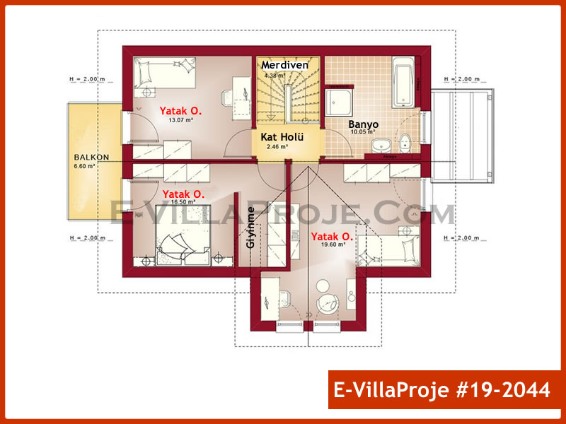 Ev Villa Proje #19 – 2044 Ev Villa Projesi Model Detayları