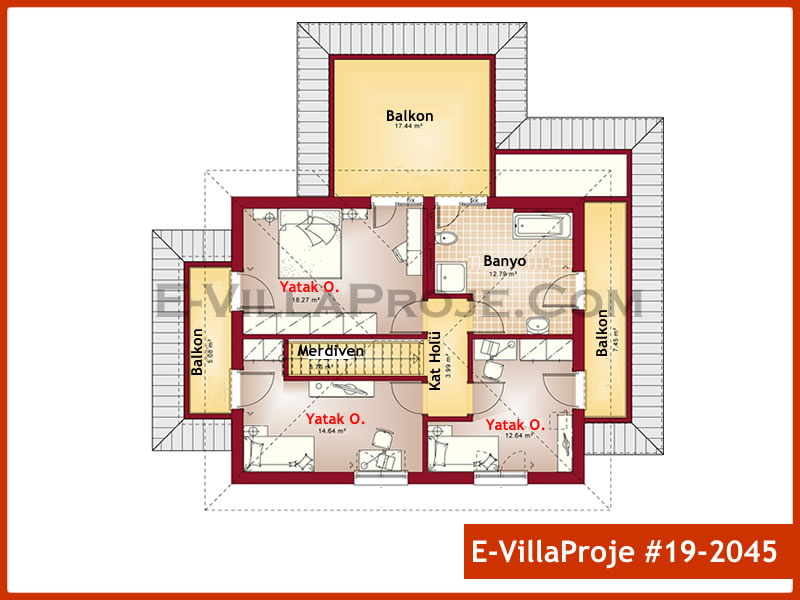 Ev Villa Proje #19 – 2045 Ev Villa Projesi Model Detayları