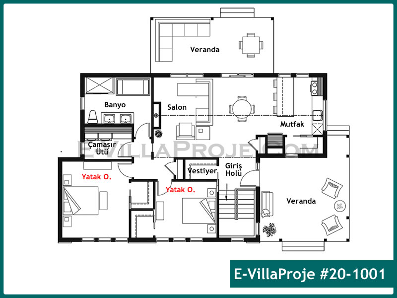 Ev Villa Proje #20 – 1001 Ev Villa Projesi Model Detayları