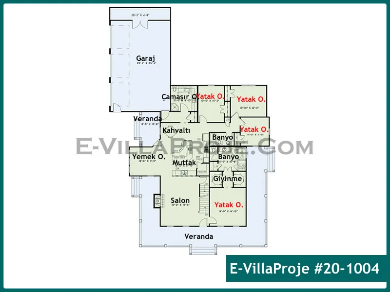 Ev Villa Proje #20 – 1004 Ev Villa Projesi Model Detayları