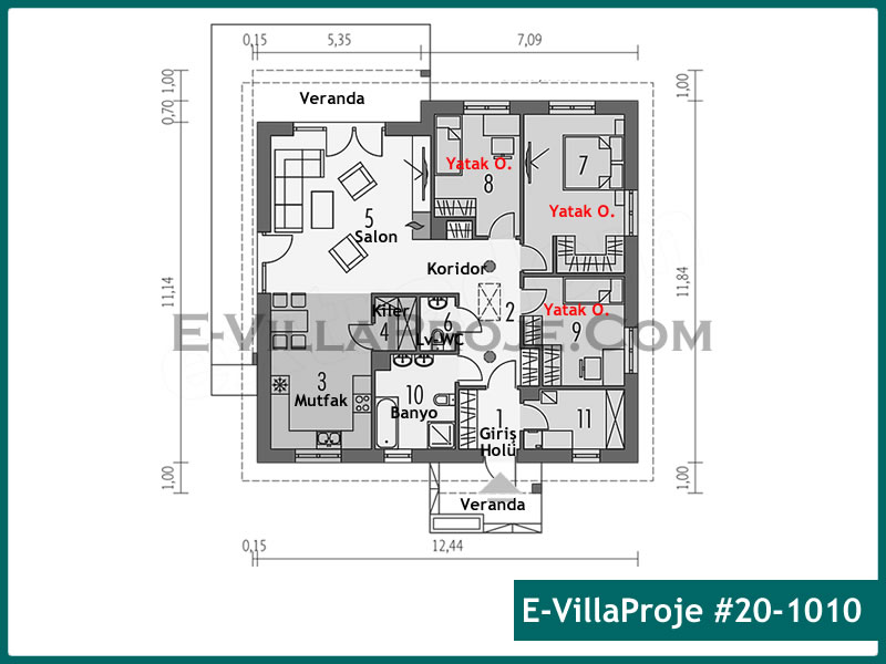 Ev Villa Proje #20 – 1010 Ev Villa Projesi Model Detayları