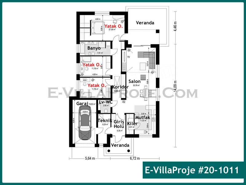 Ev Villa Proje #20 – 1011 Ev Villa Projesi Model Detayları