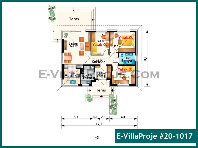 Ev Villa Proje #20 – 1017 Ev Villa Projesi Model Detayları