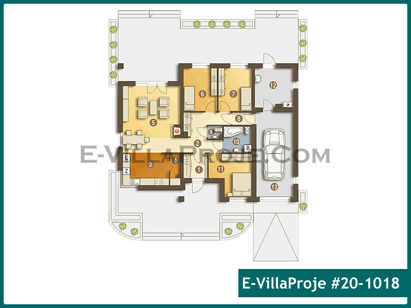 Ev Villa Proje #20 – 1018 Ev Villa Projesi Model Detayları