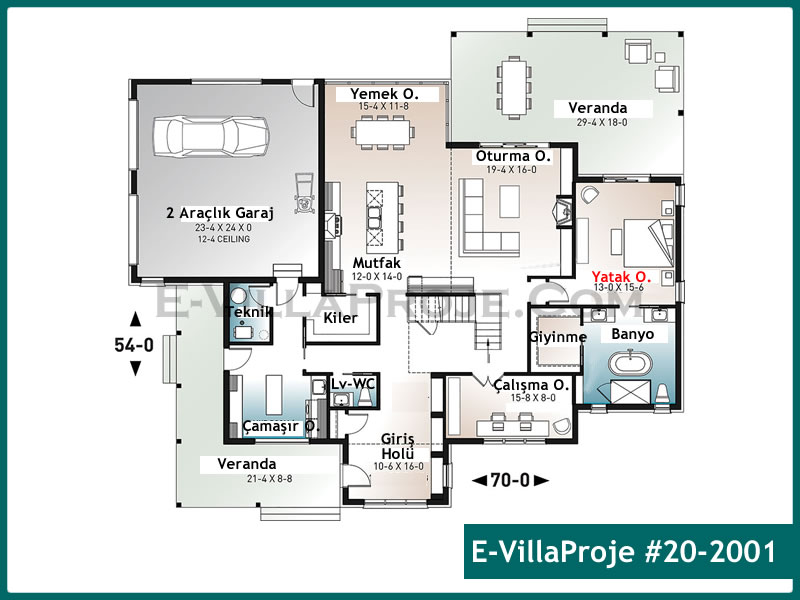 Ev Villa Proje #20 – 2001 Ev Villa Projesi Model Detayları