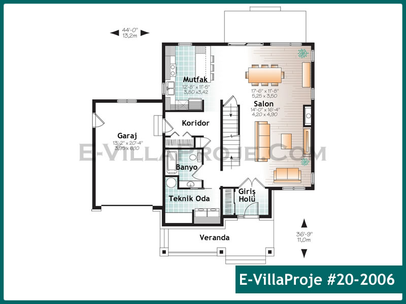 Ev Villa Proje #20 – 2006 Ev Villa Projesi Model Detayları