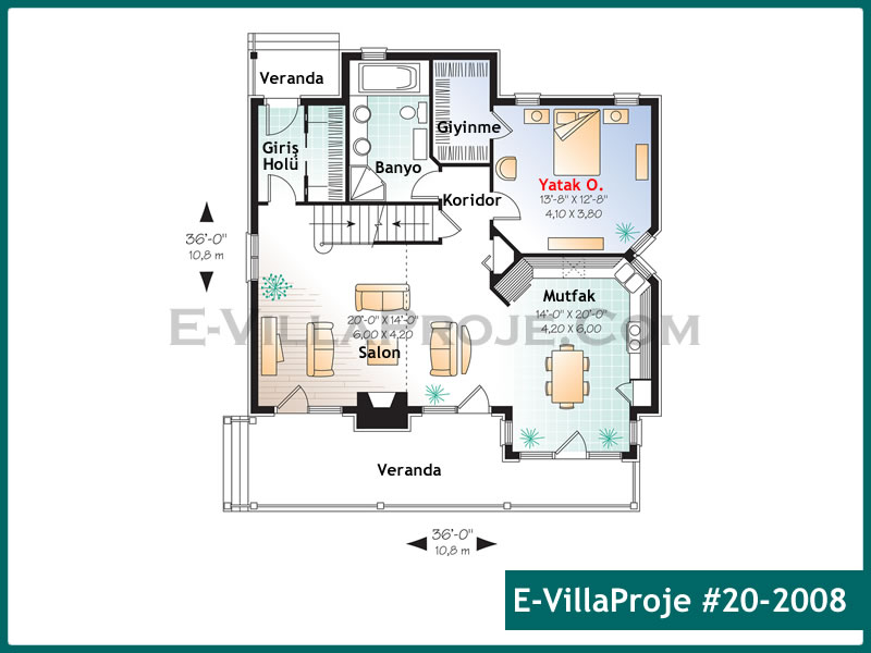 Ev Villa Proje #20 – 2008 Ev Villa Projesi Model Detayları