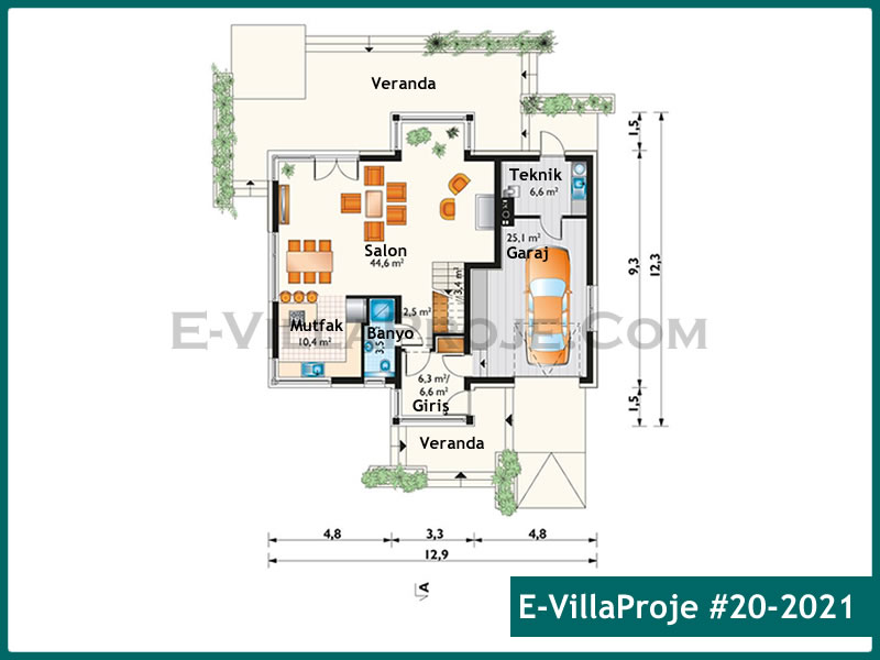 Ev Villa Proje #20 – 2021 Ev Villa Projesi Model Detayları