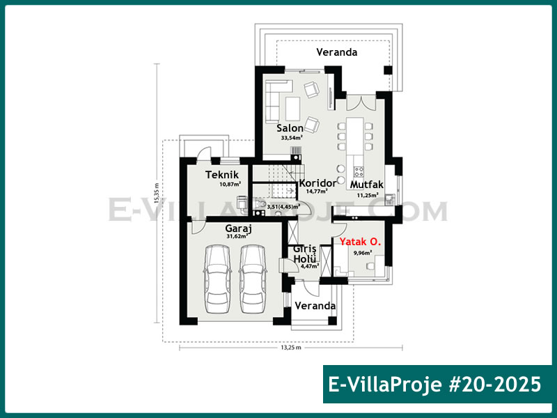 Ev Villa Proje #20 – 2025 Ev Villa Projesi Model Detayları