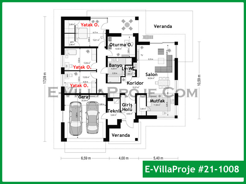 Ev Villa Proje #21 – 1008 Ev Villa Projesi Model Detayları