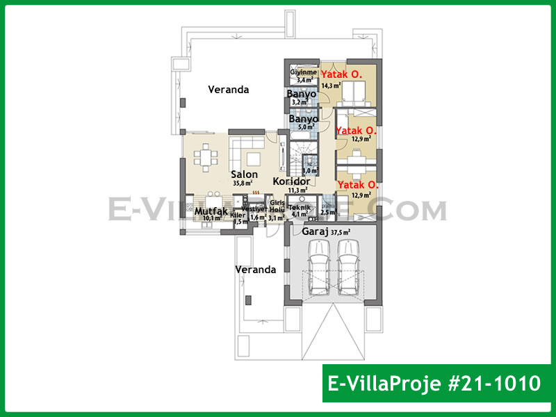 Ev Villa Proje #21 – 1010 Ev Villa Projesi Model Detayları