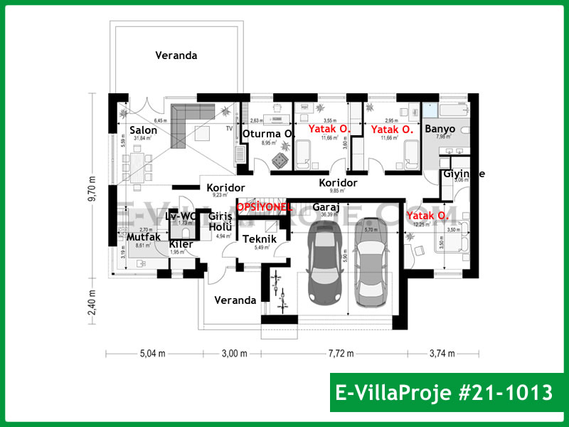 Ev Villa Proje #21 – 1013 Ev Villa Projesi Model Detayları