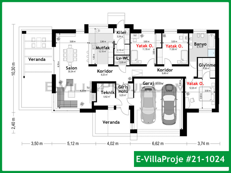 Ev Villa Proje #21 – 1024 Ev Villa Projesi Model Detayları