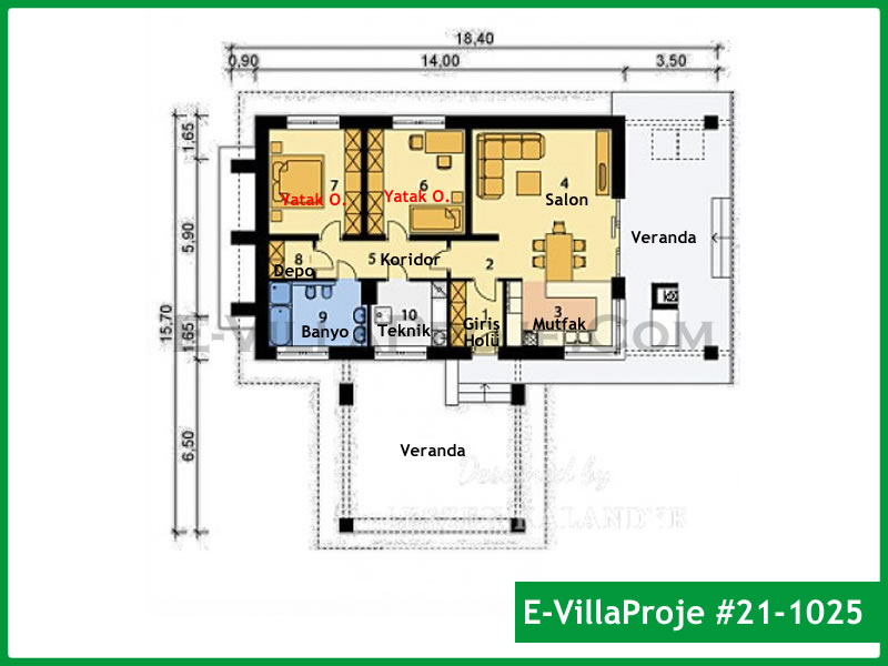 Ev Villa Proje #21 – 1025 Ev Villa Projesi Model Detayları