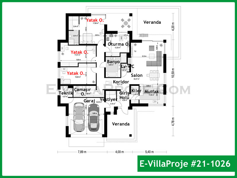 Ev Villa Proje #21 – 1026 Ev Villa Projesi Model Detayları