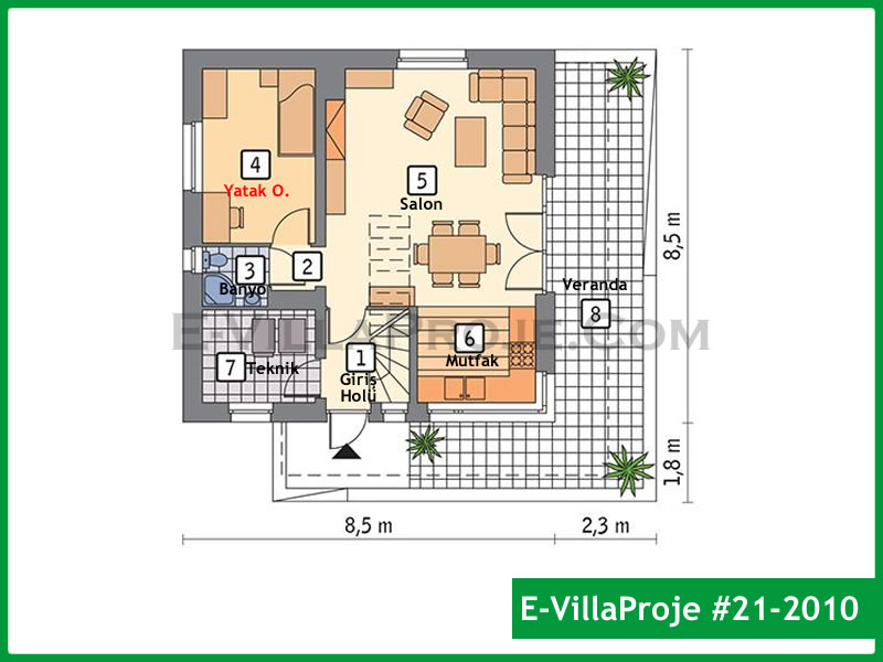 Ev Villa Proje #21 – 2010 Ev Villa Projesi Model Detayları