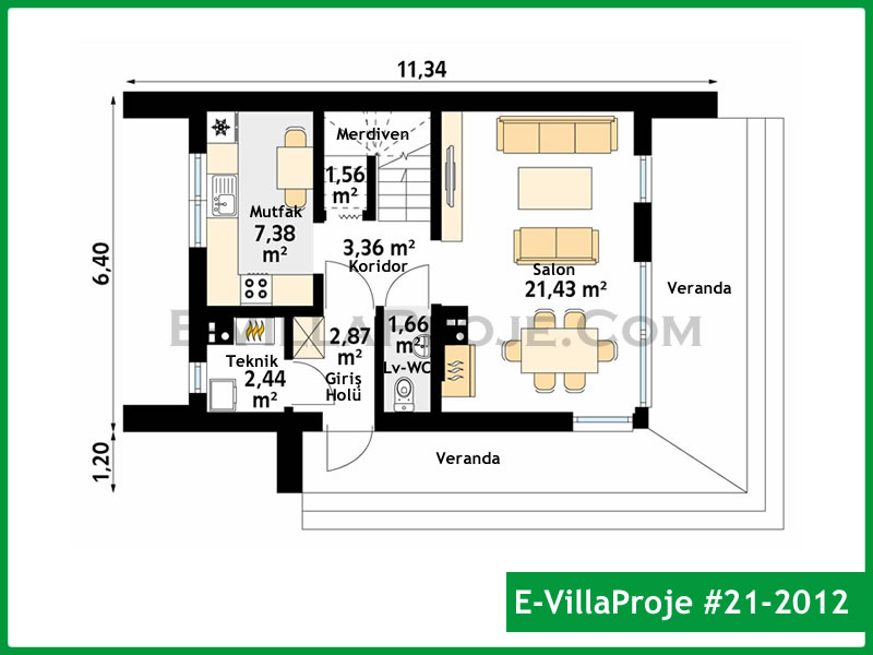 Ev Villa Proje #21 – 2012 Ev Villa Projesi Model Detayları