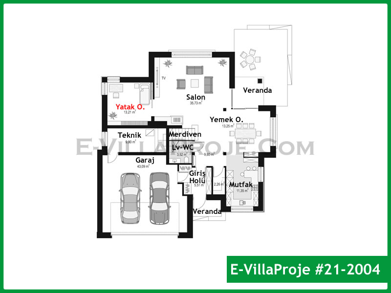 Ev Villa Proje #21 – 2014 Ev Villa Projesi Model Detayları