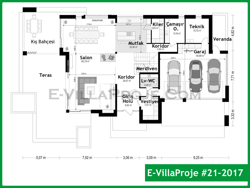 Ev Villa Proje #21 – 2017 Ev Villa Projesi Model Detayları
