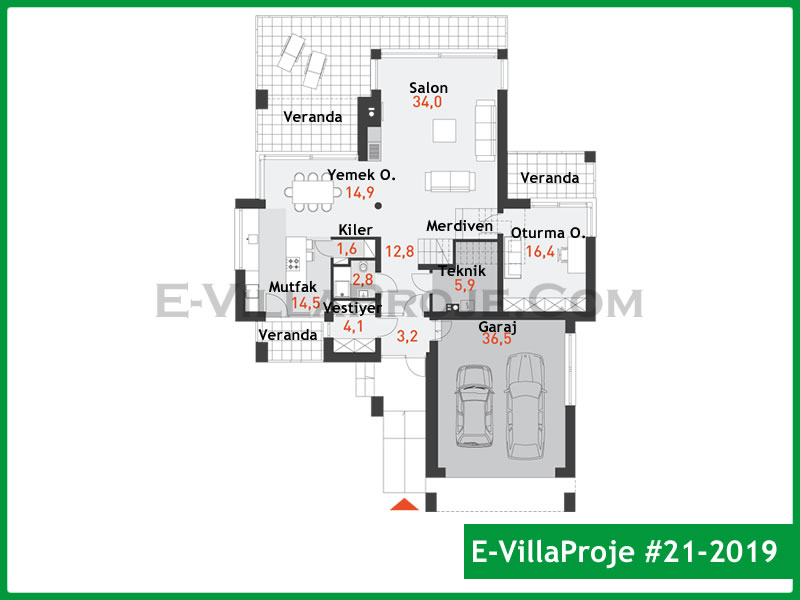 Ev Villa Proje #21 – 2019 Ev Villa Projesi Model Detayları