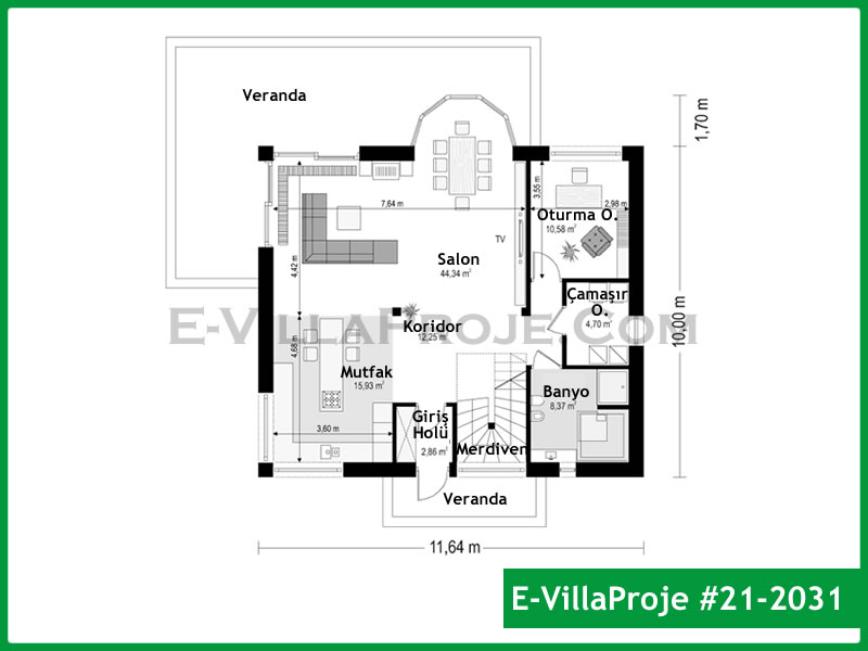 Ev Villa Proje #21 – 2031 Ev Villa Projesi Model Detayları