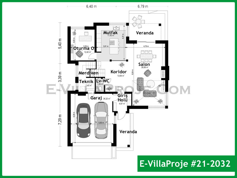 Ev Villa Proje #21 – 2032 Ev Villa Projesi Model Detayları