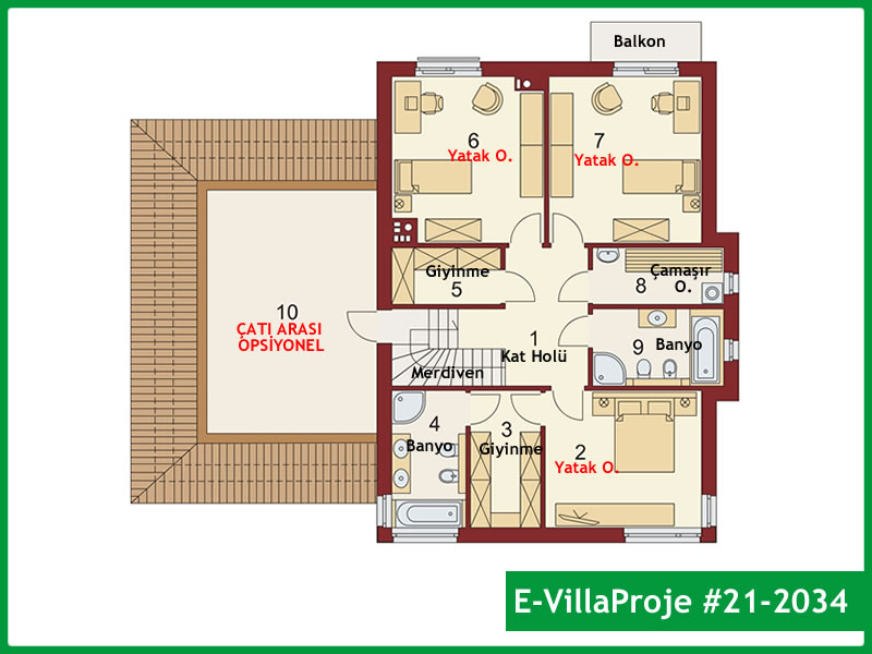 Ev Villa Proje #21 – 2034 Ev Villa Projesi Model Detayları