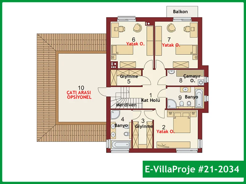 Ev Villa Proje #21 – 2034 Ev Villa Projesi Model Detayları