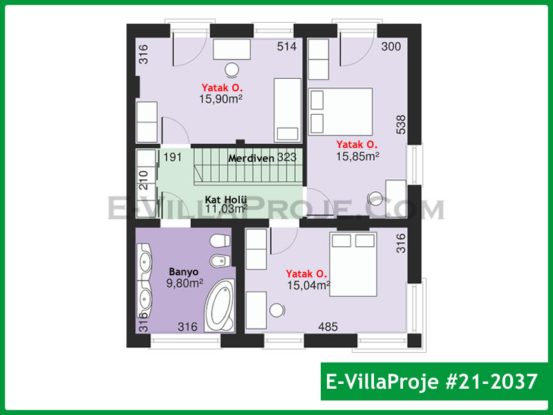 Ev Villa Proje #21 – 2037 Ev Villa Projesi Model Detayları