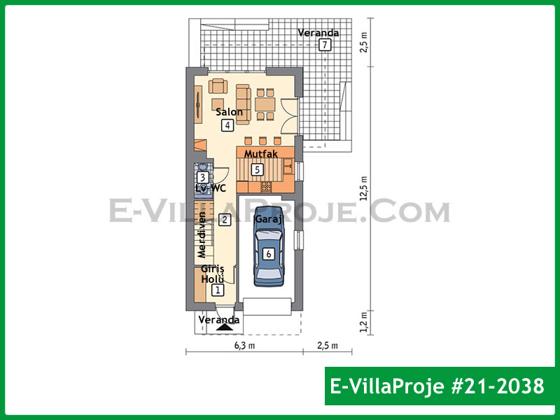 Ev Villa Proje #21 – 2038 Ev Villa Projesi Model Detayları