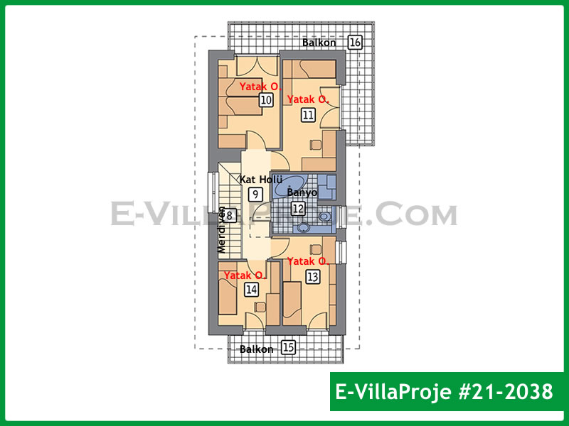 Ev Villa Proje #21 – 2038 Ev Villa Projesi Model Detayları