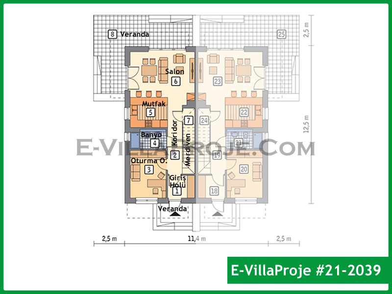 Ev Villa Proje #21 – 2039 Ev Villa Projesi Model Detayları