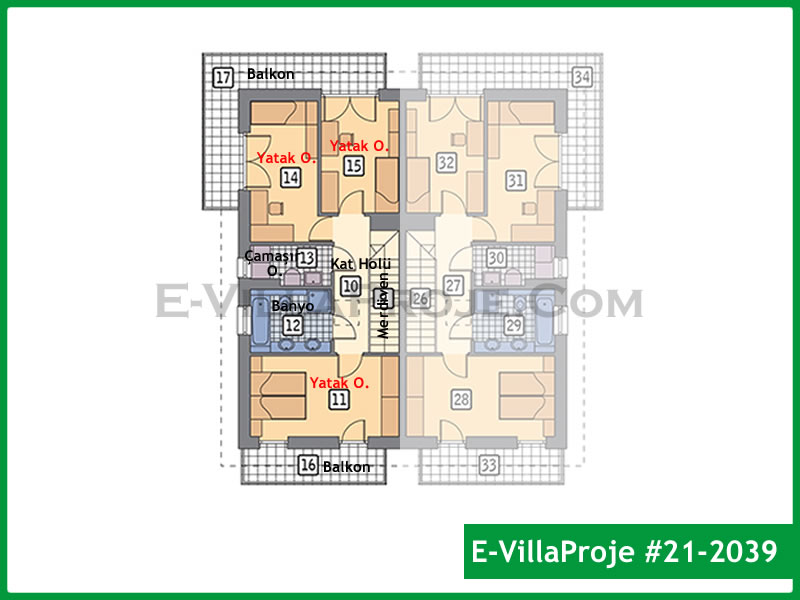 Ev Villa Proje #21 – 2039 Ev Villa Projesi Model Detayları