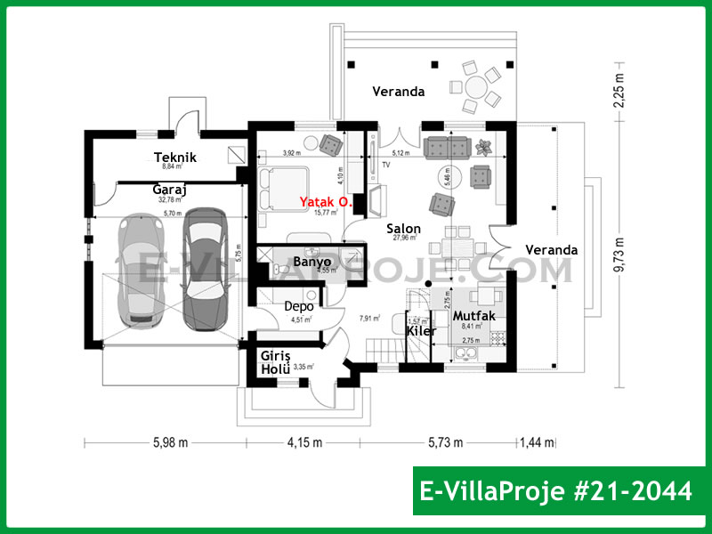 Ev Villa Proje #21 – 2044 Ev Villa Projesi Model Detayları