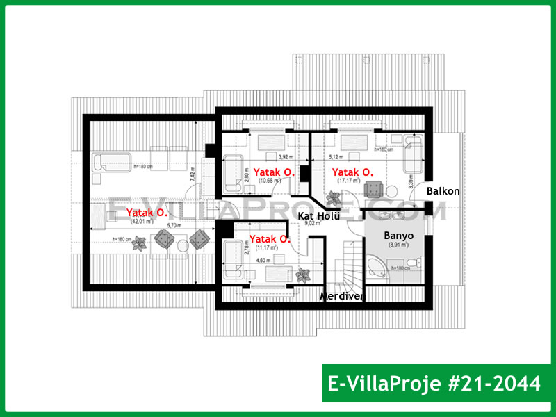 Ev Villa Proje #21 – 2044 Ev Villa Projesi Model Detayları