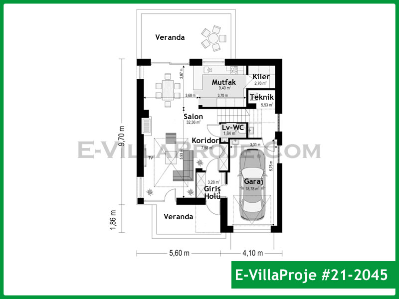 Ev Villa Proje #21 – 2045 Ev Villa Projesi Model Detayları