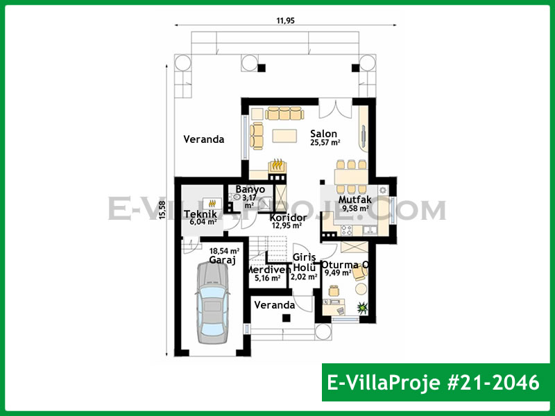 Ev Villa Proje #21 – 2046 Ev Villa Projesi Model Detayları