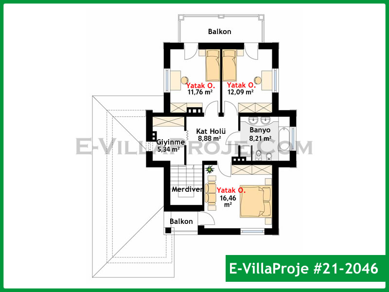 Ev Villa Proje #21 – 2046 Ev Villa Projesi Model Detayları