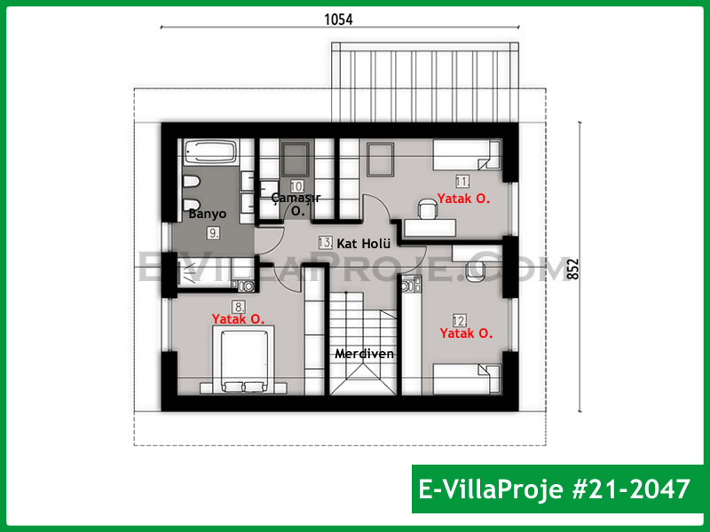 Ev Villa Proje #21 – 2047 Ev Villa Projesi Model Detayları