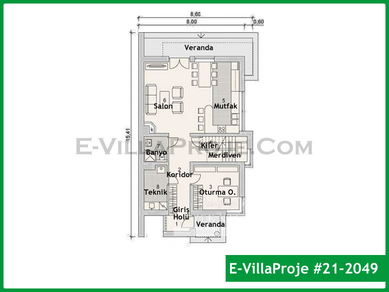 Ev Villa Proje #21 – 2049 Ev Villa Projesi Model Detayları